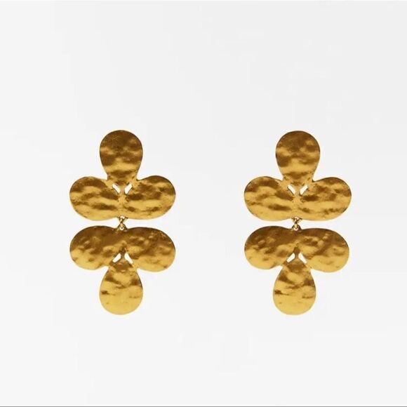 Leaf drop earrings A68 - Picture 2 of 6